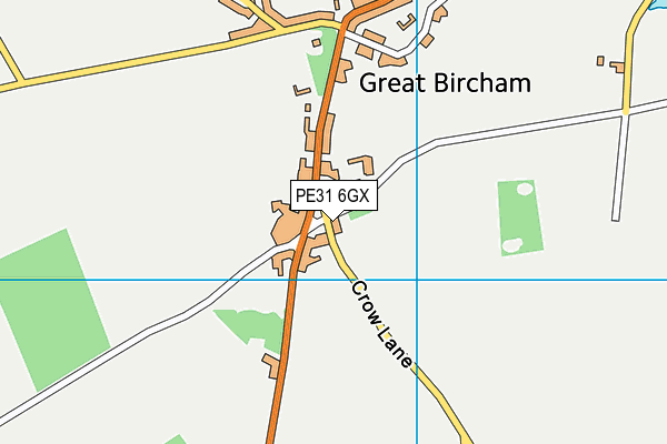 PE31 6GX map - OS VectorMap District (Ordnance Survey)