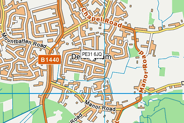 PE31 6JQ map - OS VectorMap District (Ordnance Survey)