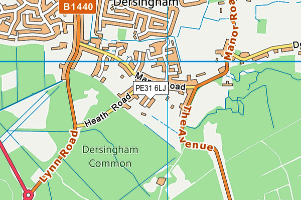 PE31 6LJ map - OS VectorMap District (Ordnance Survey)