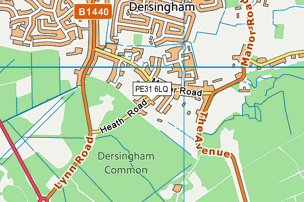 PE31 6LQ map - OS VectorMap District (Ordnance Survey)