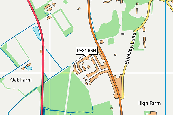 PE31 6NN map - OS VectorMap District (Ordnance Survey)