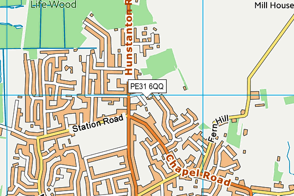 PE31 6QQ map - OS VectorMap District (Ordnance Survey)