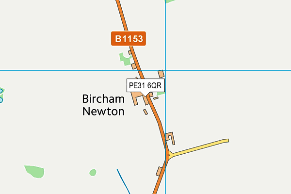 PE31 6QR map - OS VectorMap District (Ordnance Survey)
