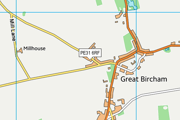 PE31 6RF map - OS VectorMap District (Ordnance Survey)