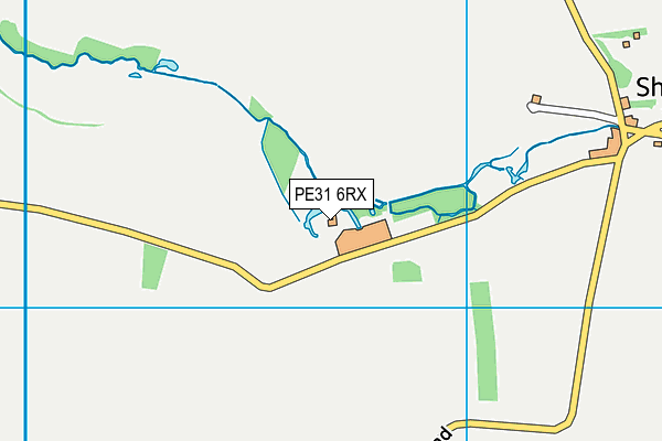 PE31 6RX map - OS VectorMap District (Ordnance Survey)