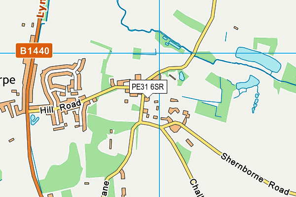 PE31 6SR map - OS VectorMap District (Ordnance Survey)