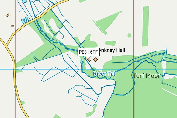 PE31 6TF map - OS VectorMap District (Ordnance Survey)