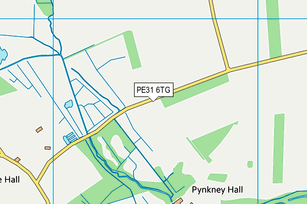 PE31 6TG map - OS VectorMap District (Ordnance Survey)