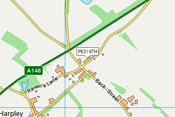 PE31 6TH map - OS VectorMap District (Ordnance Survey)