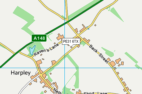 PE31 6TX map - OS VectorMap District (Ordnance Survey)