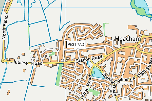 PE31 7AD map - OS VectorMap District (Ordnance Survey)