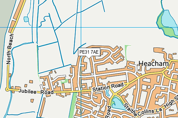 PE31 7AE map - OS VectorMap District (Ordnance Survey)