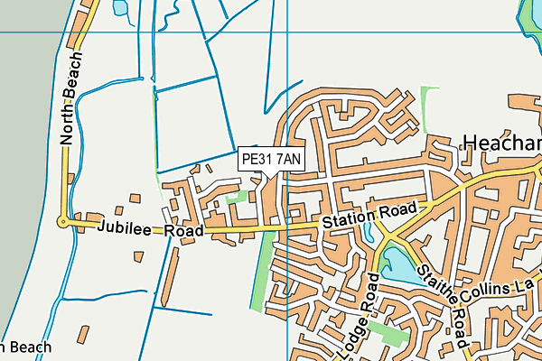 PE31 7AN map - OS VectorMap District (Ordnance Survey)