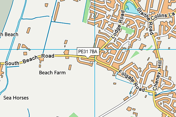 PE31 7BA map - OS VectorMap District (Ordnance Survey)