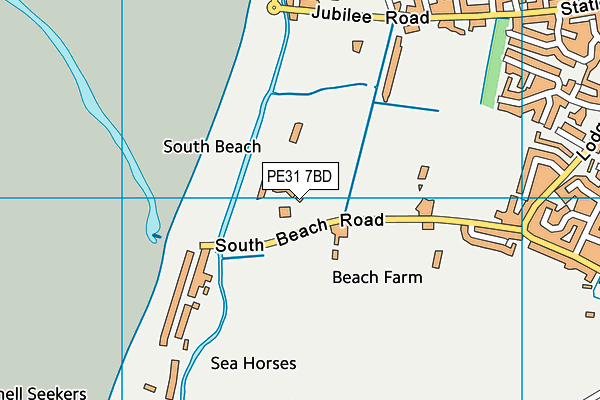 PE31 7BD map - OS VectorMap District (Ordnance Survey)