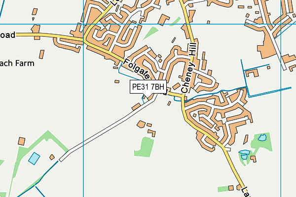 PE31 7BH map - OS VectorMap District (Ordnance Survey)