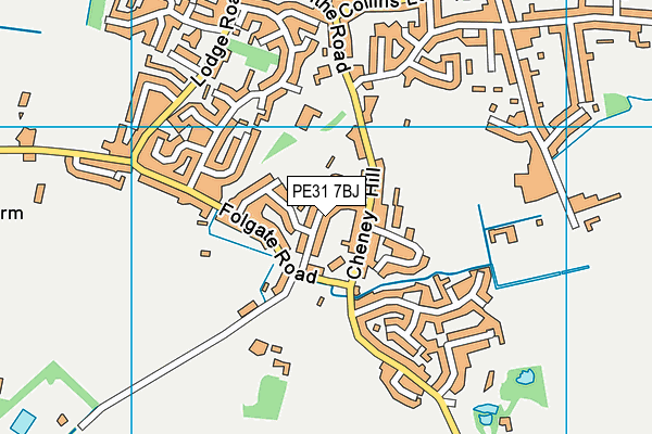 PE31 7BJ map - OS VectorMap District (Ordnance Survey)