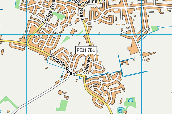 PE31 7BL map - OS VectorMap District (Ordnance Survey)