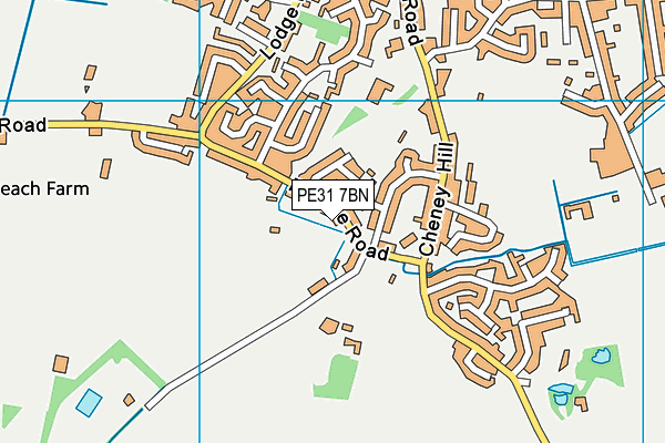 PE31 7BN map - OS VectorMap District (Ordnance Survey)