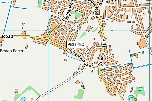 PE31 7BQ map - OS VectorMap District (Ordnance Survey)