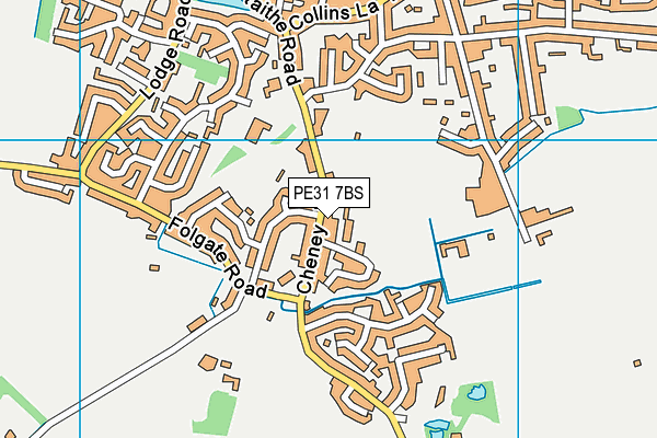 PE31 7BS map - OS VectorMap District (Ordnance Survey)