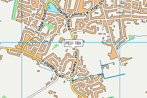 PE31 7BX map - OS VectorMap District (Ordnance Survey)