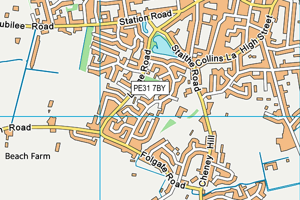 PE31 7BY map - OS VectorMap District (Ordnance Survey)