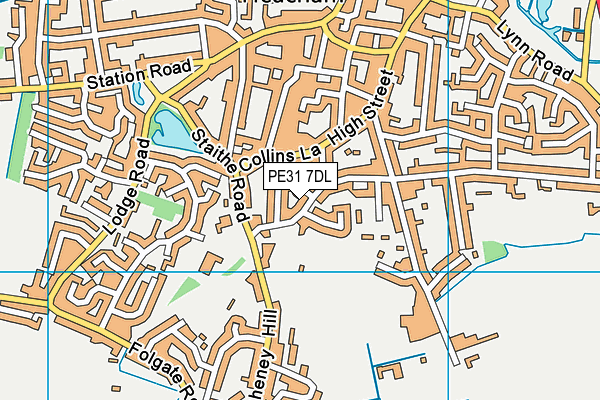 PE31 7DL map - OS VectorMap District (Ordnance Survey)