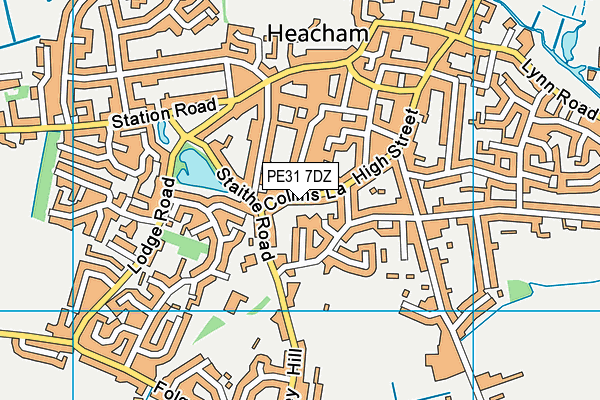 PE31 7DZ map - OS VectorMap District (Ordnance Survey)