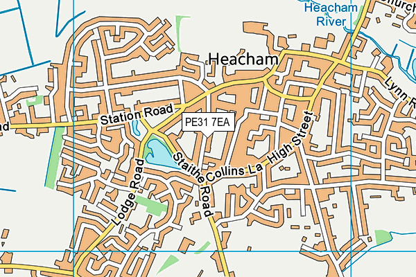 PE31 7EA map - OS VectorMap District (Ordnance Survey)