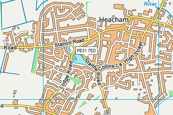 PE31 7ED map - OS VectorMap District (Ordnance Survey)