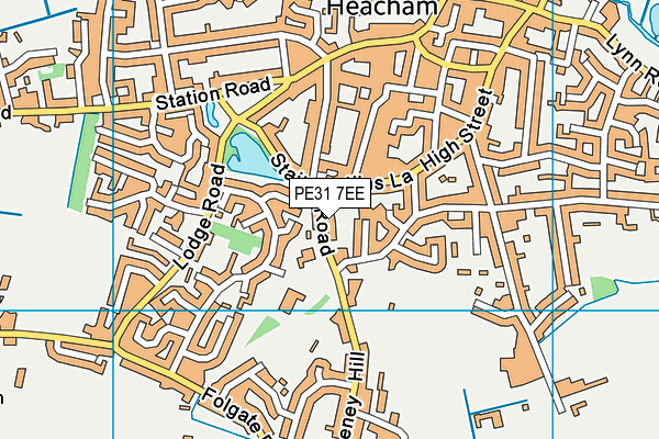 PE31 7EE map - OS VectorMap District (Ordnance Survey)
