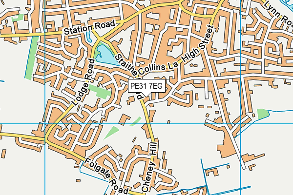 PE31 7EG map - OS VectorMap District (Ordnance Survey)