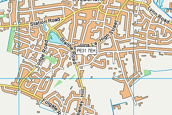 PE31 7EH map - OS VectorMap District (Ordnance Survey)
