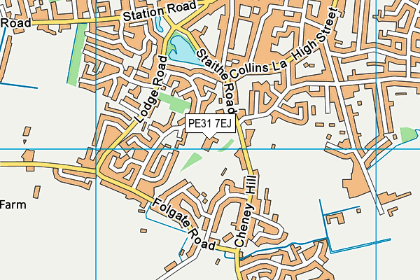 PE31 7EJ map - OS VectorMap District (Ordnance Survey)
