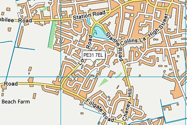 PE31 7EL map - OS VectorMap District (Ordnance Survey)