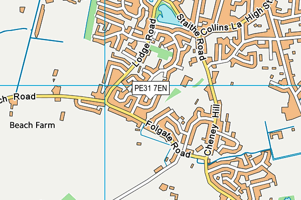 PE31 7EN map - OS VectorMap District (Ordnance Survey)