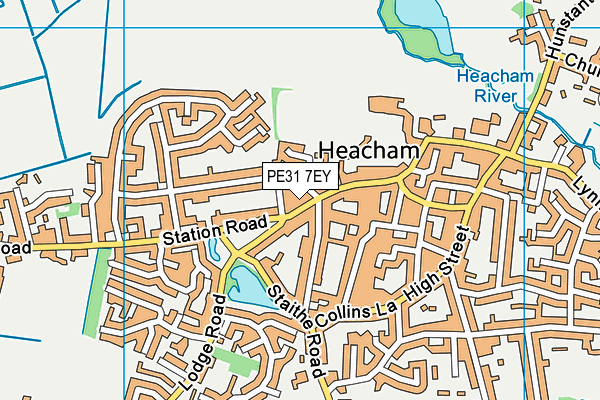 PE31 7EY map - OS VectorMap District (Ordnance Survey)