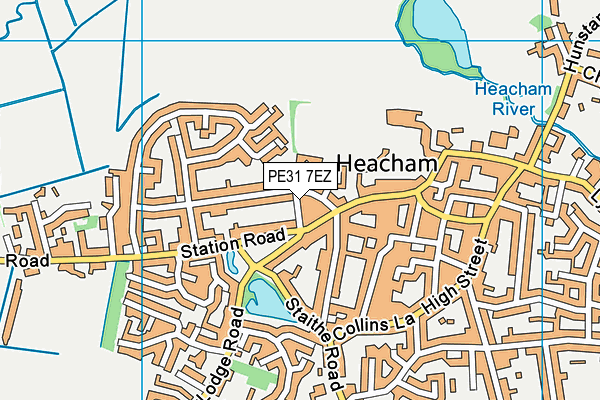 PE31 7EZ map - OS VectorMap District (Ordnance Survey)