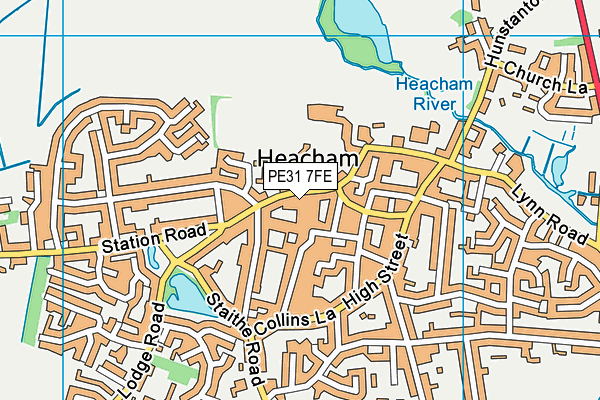 PE31 7FE map - OS VectorMap District (Ordnance Survey)