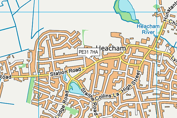 PE31 7HA map - OS VectorMap District (Ordnance Survey)