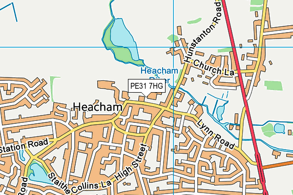 PE31 7HG map - OS VectorMap District (Ordnance Survey)