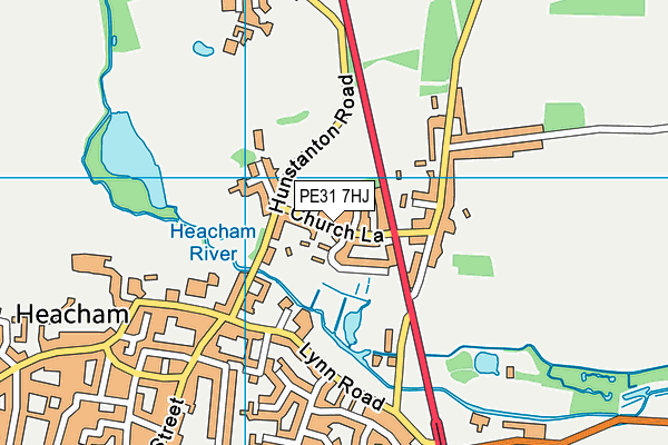 PE31 7HJ map - OS VectorMap District (Ordnance Survey)