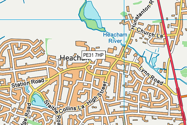 PE31 7HP map - OS VectorMap District (Ordnance Survey)