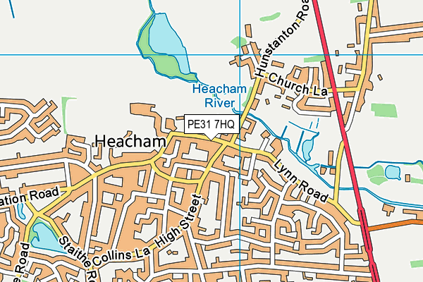 PE31 7HQ map - OS VectorMap District (Ordnance Survey)