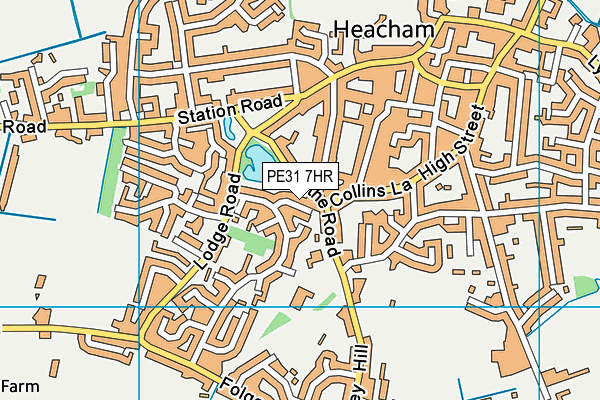 PE31 7HR map - OS VectorMap District (Ordnance Survey)