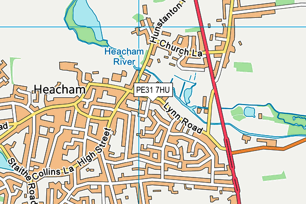 PE31 7HU map - OS VectorMap District (Ordnance Survey)