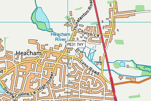 PE31 7HY map - OS VectorMap District (Ordnance Survey)