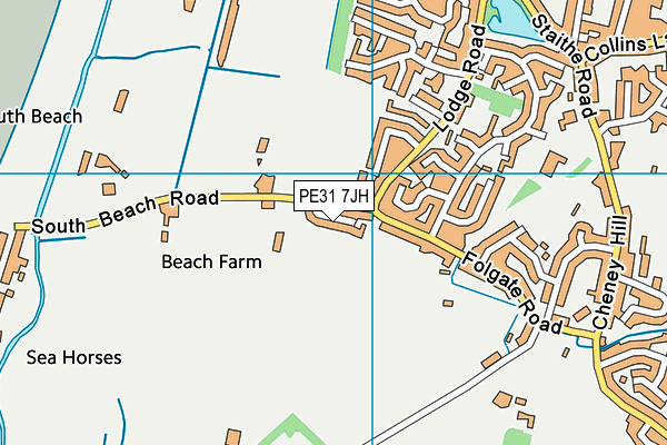 PE31 7JH map - OS VectorMap District (Ordnance Survey)