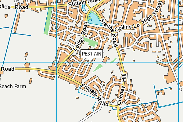 PE31 7JN map - OS VectorMap District (Ordnance Survey)